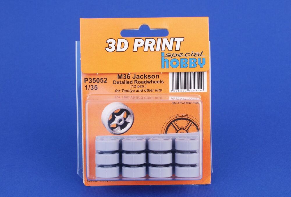 M36 Jackson Detailed Roadwheels (12 pcs.) for Tamiya