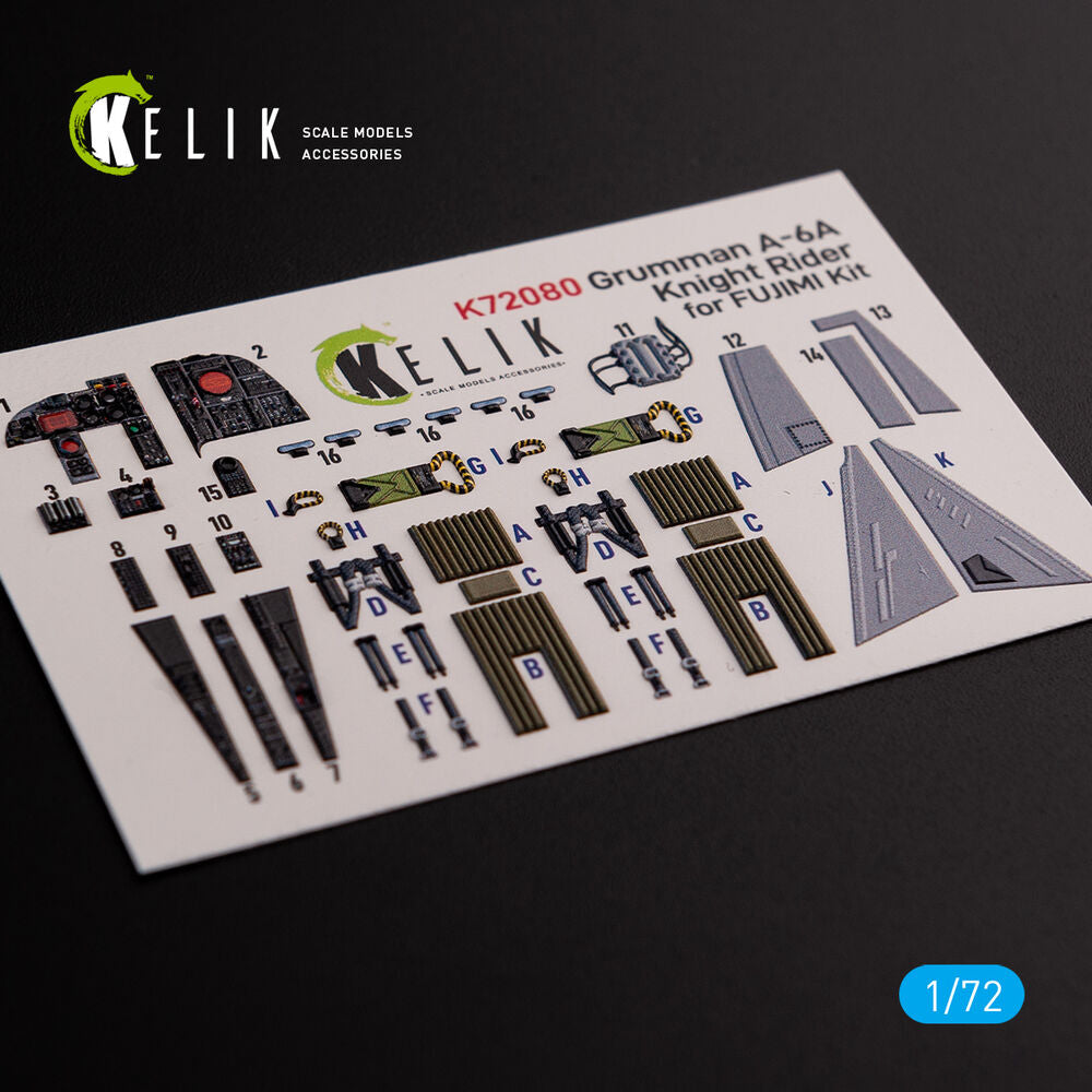 Grumman A-6A Knight Rider interior 3D decals for Fujimi kit
