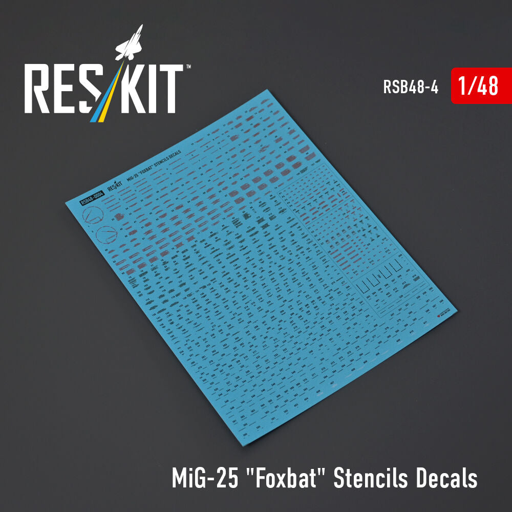 MiG-25 Foxbat Stencils Decals
