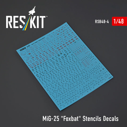 MiG-25 Foxbat Stencils Decals