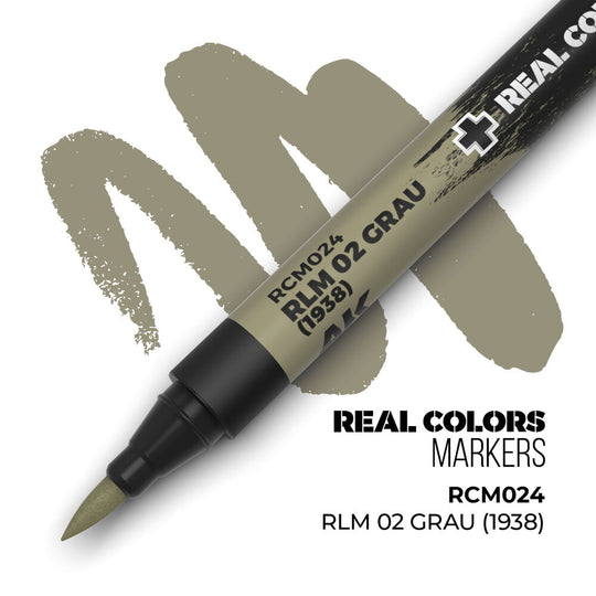 Real Colors Markers: RLM 02 GRAU (1938)