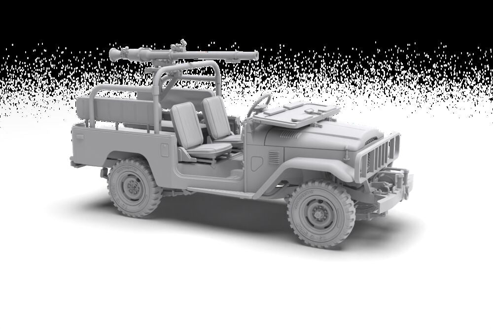 FJ43 Pickup with SPG-9.  RECOILLESS GUN