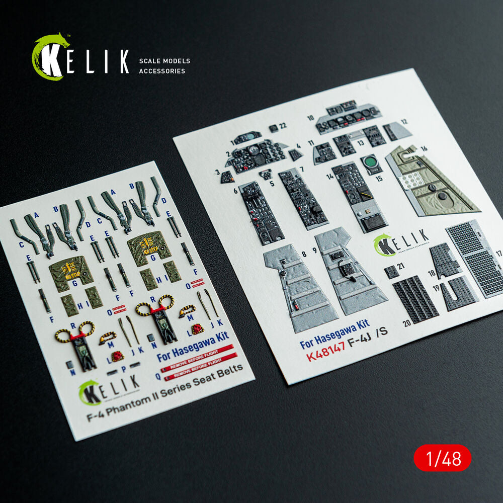 F-4J/S - interior 3D decals for Hasegawa kit