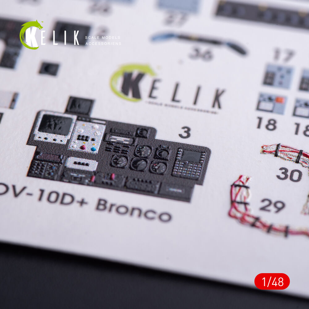 OV-10D+ Bronco interior 3D decals for ICM kit
