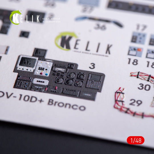 OV-10D+ Bronco interior 3D decals for ICM kit