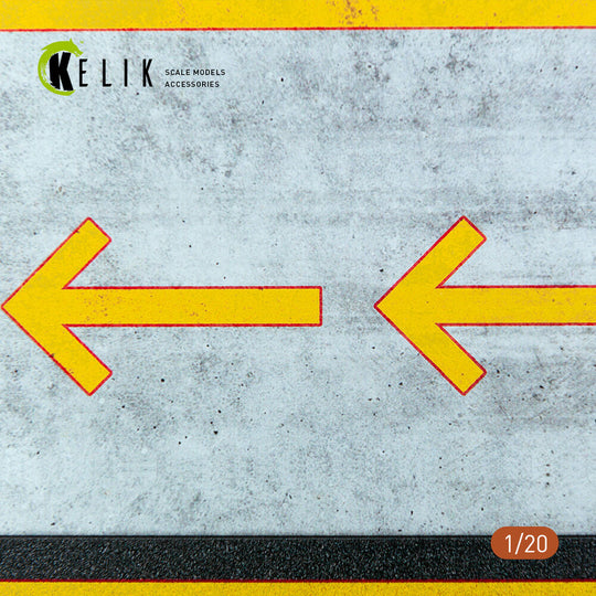 F1 Pitstop Type 2 Base - Acrylic 3 mm (180 x 357 mm) (210 g) (1/20)