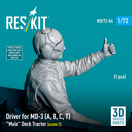 Driver for MD-3 (A, B, C, T) Mule Deck Tractor (scene 2) (1 pcs) (3D Printed)