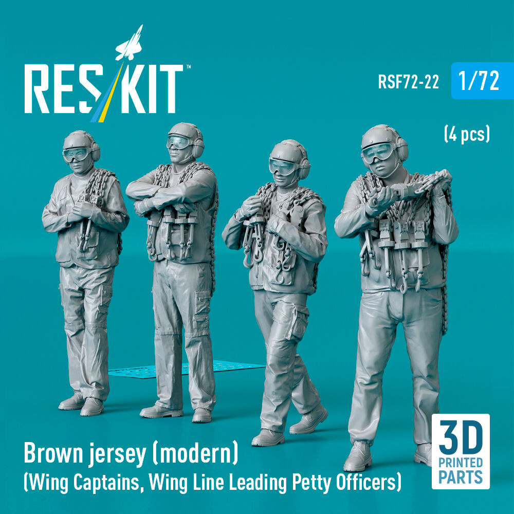 Brown jersey (modern) (Wing Captains, Wing Line Leading Petty Officers) (4 pcs) (3D Printed)
