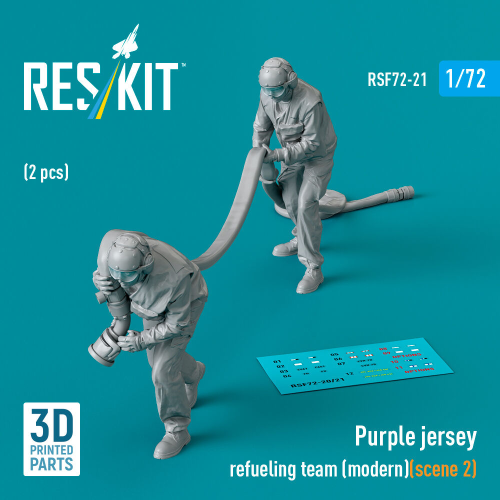 Purple jersey refueling team (modern) (scene 2) (2 pcs) (3D Printed)
