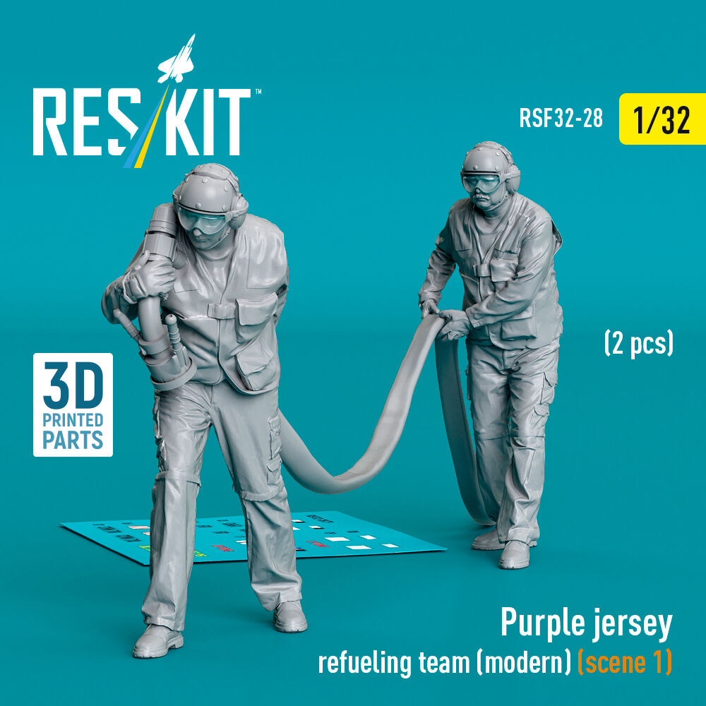 Purple jersey refueling team (modern) (scene 1) (2 pcs) (3D Printed)