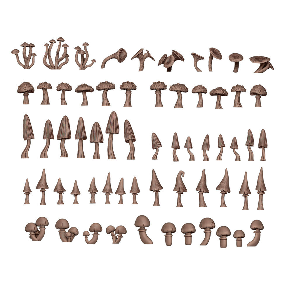 FOREST MUSHROOMS - BASING BITS 63 pieces