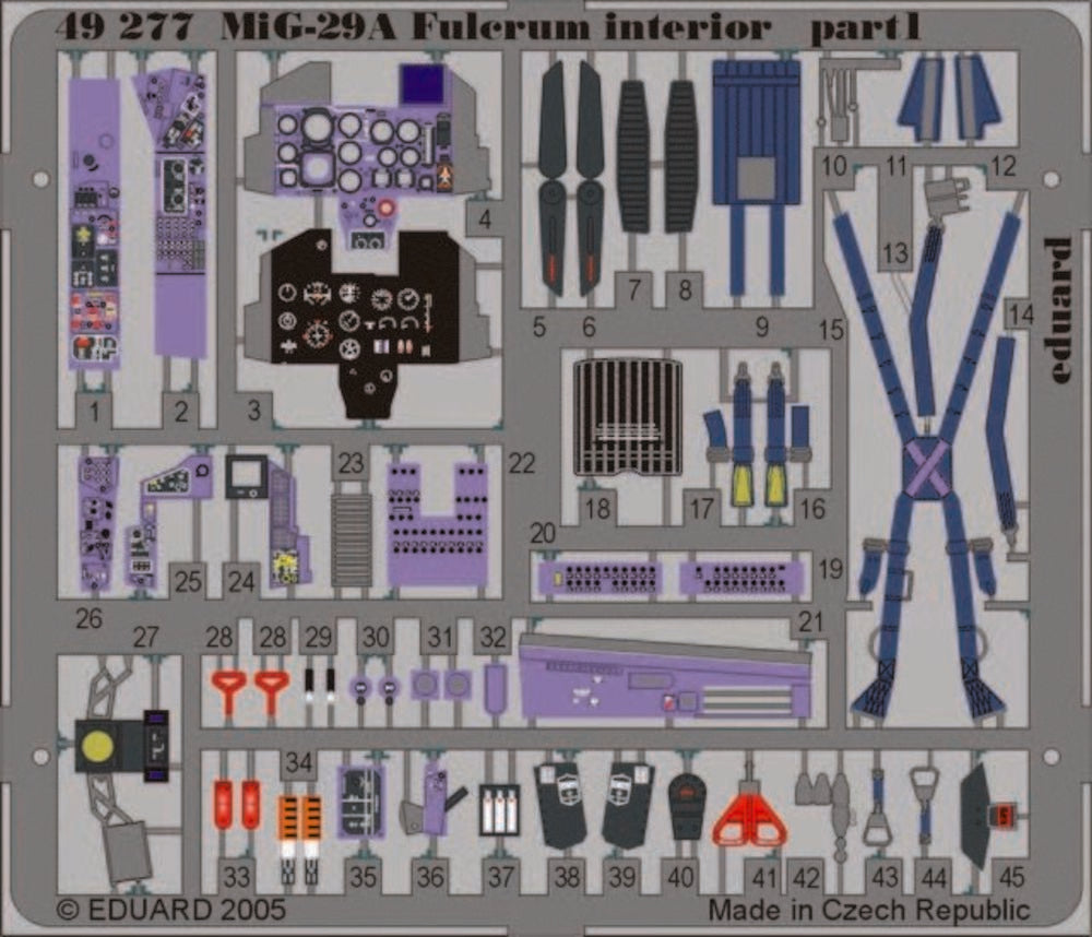 MiG-29A Fulcrum interior für Academy Bausatz