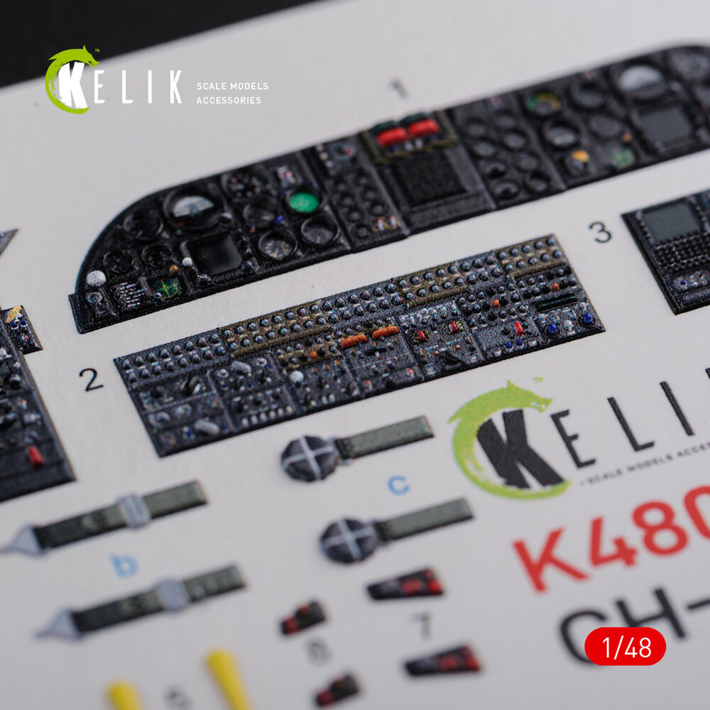 CH-46E interior 3D decals for Academy kit