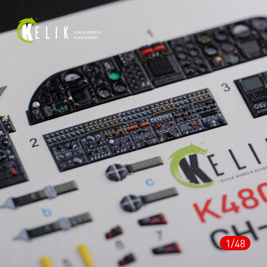 CH-46E interior 3D decals for Academy kit