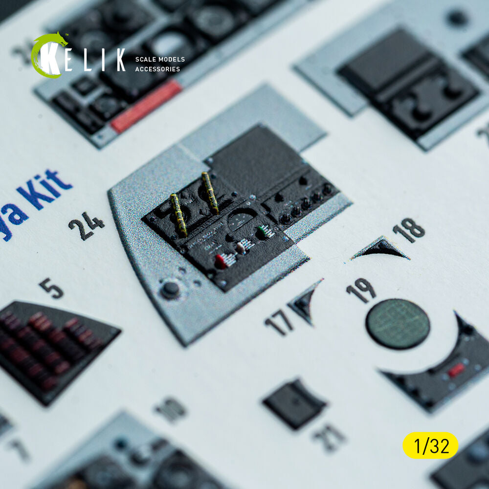 F-4D - interior 3D decals for Tamiya kit