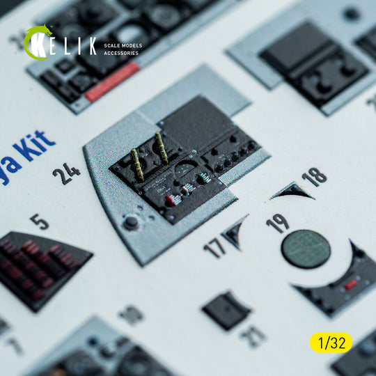 F-4D - interior 3D decals for Tamiya kit