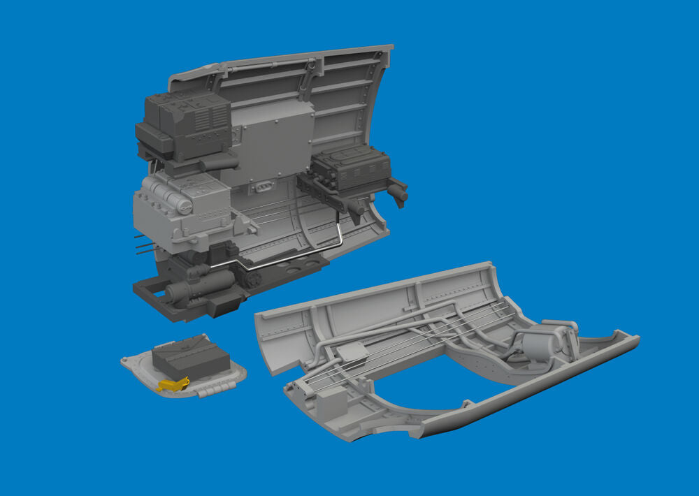 P-40K radio compartment PRINT for Eduard