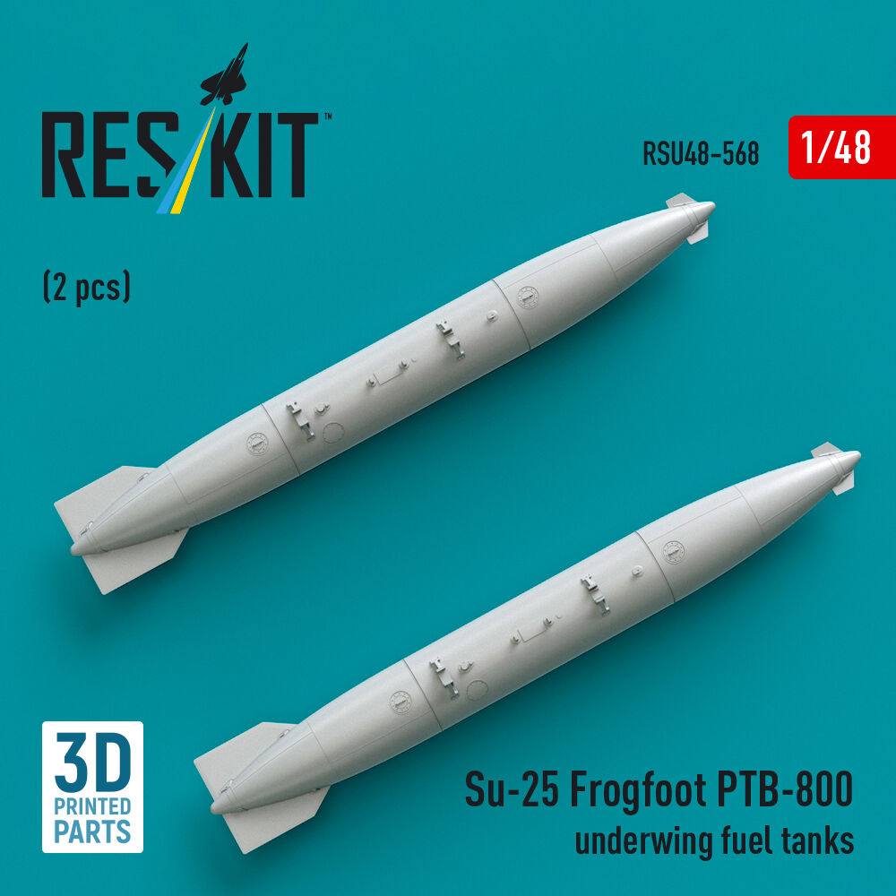 Su-25 Frogfoot PTB-800 underwing fuel tanks (2 pcs) (3D Printed)