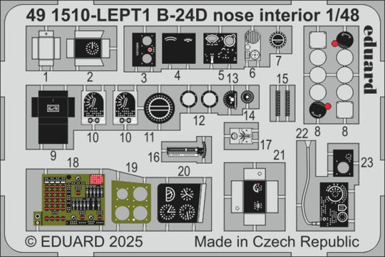 B-24D nose interior  HOBBY BOSS