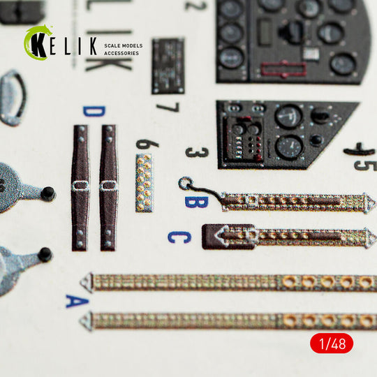 FOKKER D.XXI - interior 3D decals for Special Hobby kit