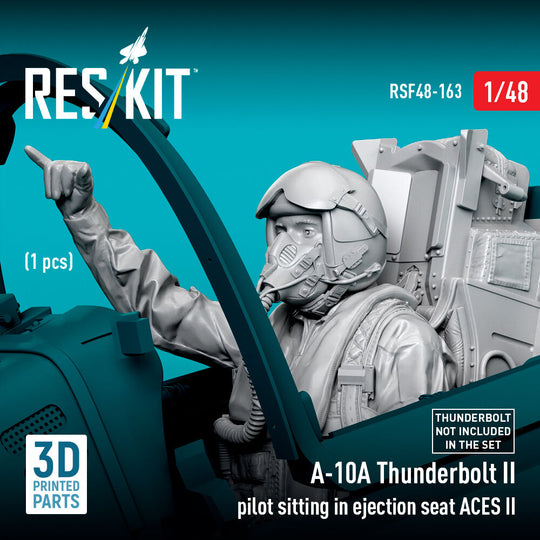 A-10A Thunderbolt II pilot sitting in ejection seat ACES II (1 pcs) (3D Printed)