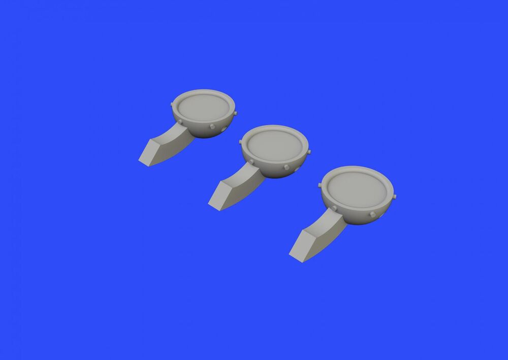 P-51D rear view mirrors for Airfix