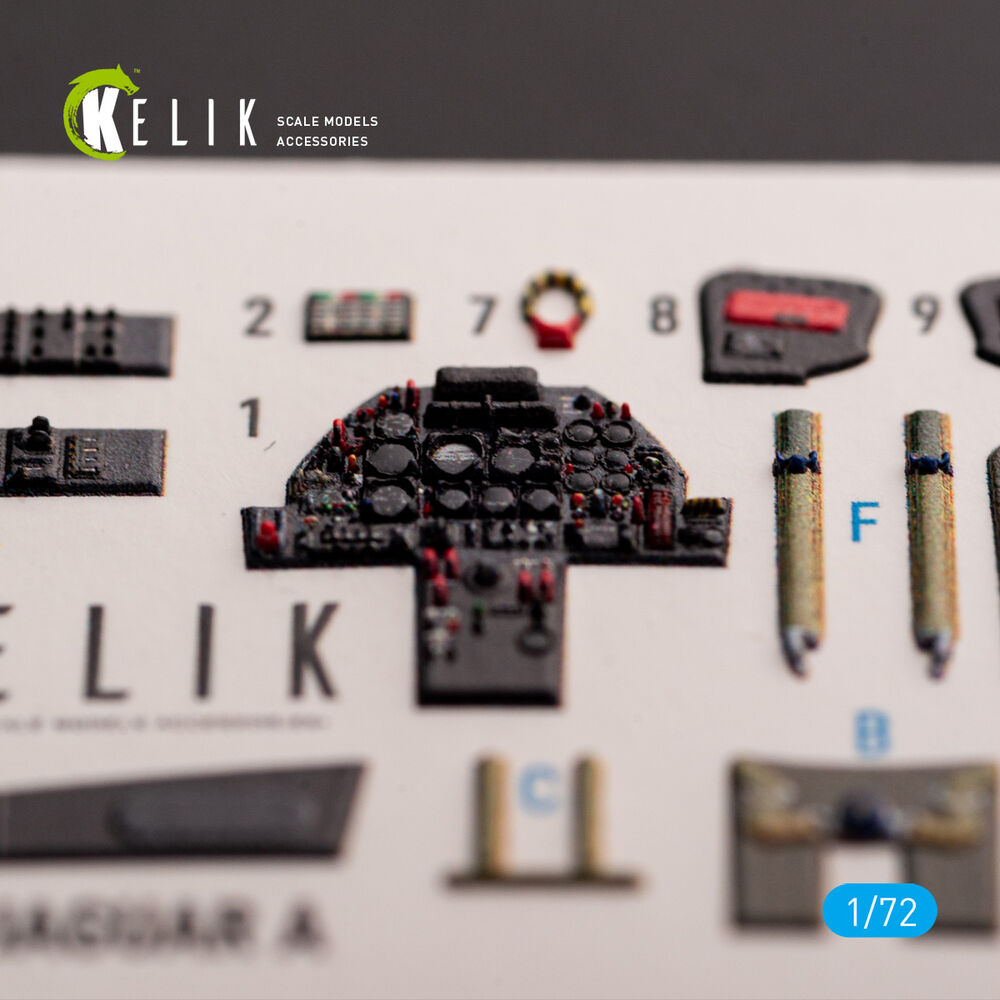 Jaguar A - interior 3D decals for HobbyBoss kit