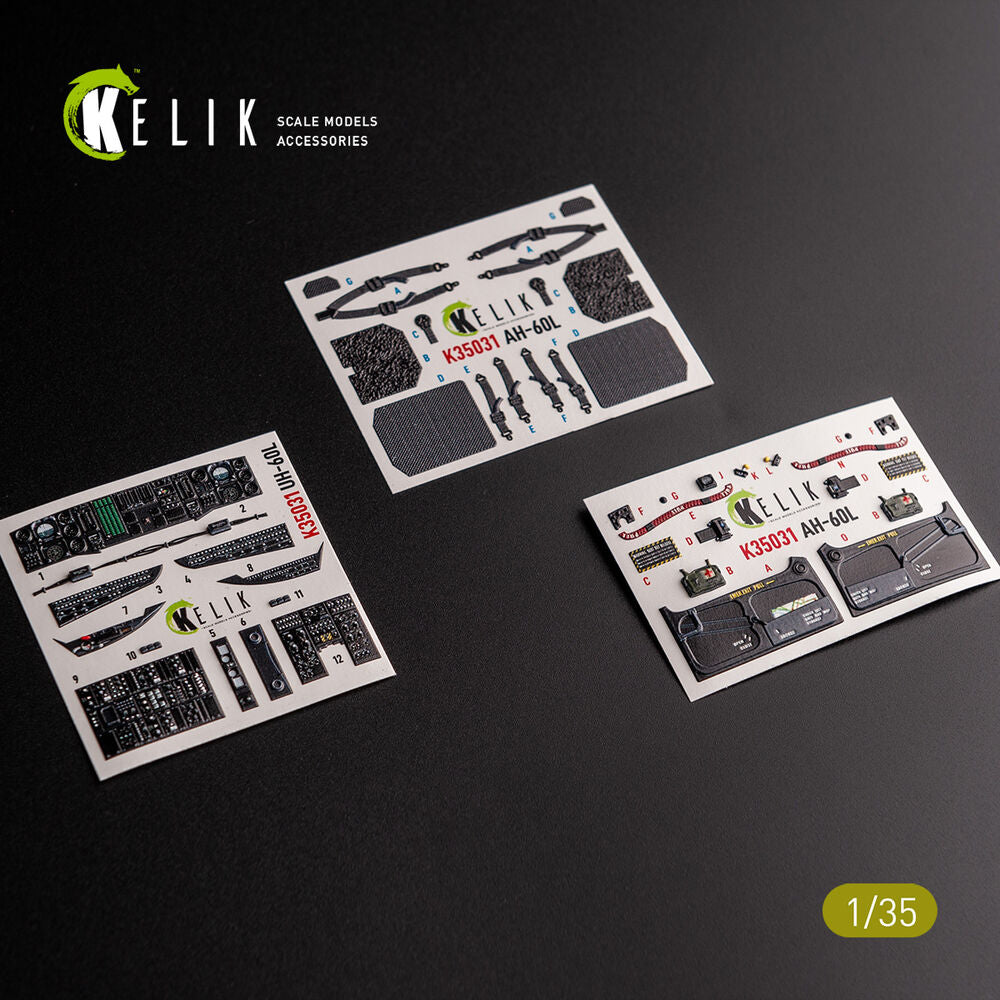 UH-60L interior 3D decals for Academy kit