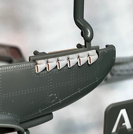 Spitfire Tr.9 exhausts for Airfix kit