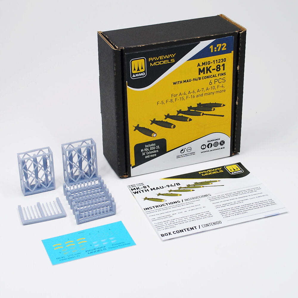 MK-81 with MAU-94/B conical fin (6 pcs)