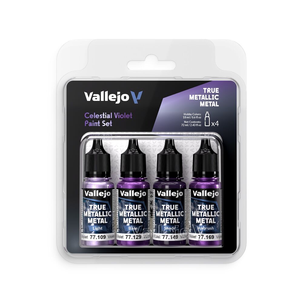 True Metallic Metal: Celestial Violet Paint Set (4)