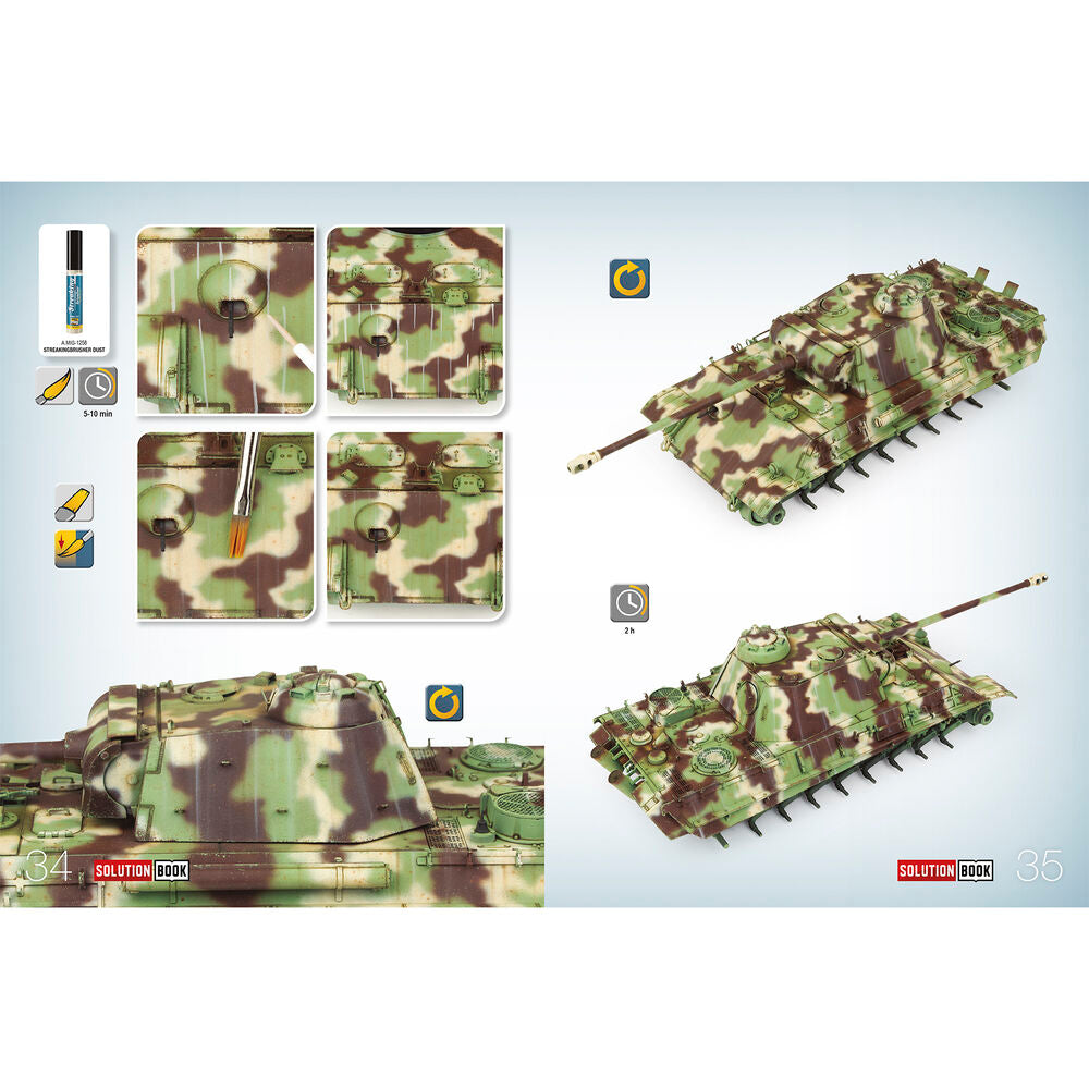 SOLUTION BOOK 23 - How to Paint WWII German Late-War Vehicles (English, Castellano, Francais, Deutsch)