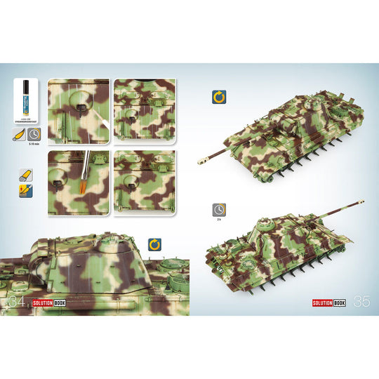 SOLUTION BOOK 23 - How to Paint WWII German Late-War Vehicles (English, Castellano, Francais, Deutsch)
