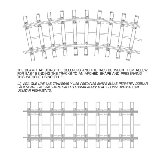DOUBLE RAILWAY TRACK SECTION 1/35