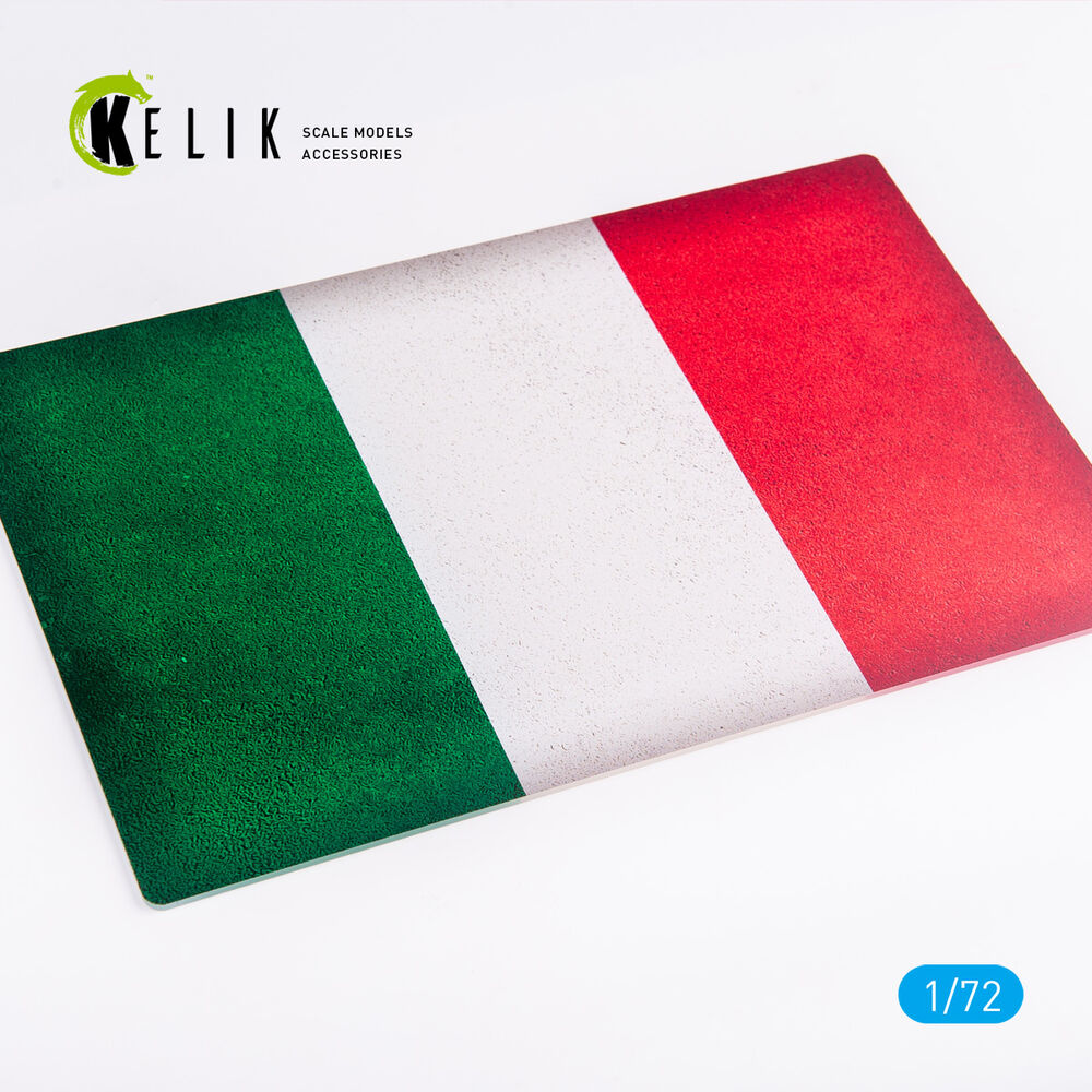 Italy Flag - Base - Acrylic 3 mm (280 x 180 mm) (170 g)