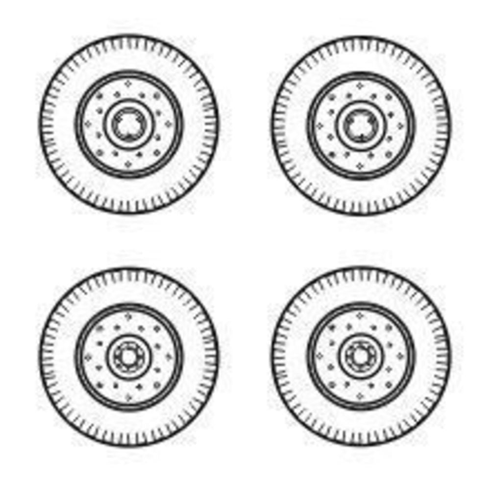 Chevrolet C.15A wheels small type 9x16 (Firestone)