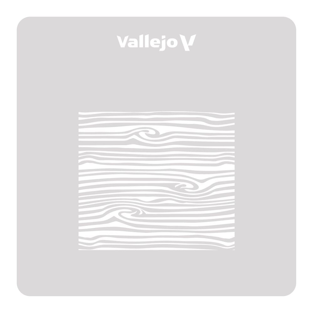 Vallejo Stencils: Wood Texture nº 2 125 x 125 mm