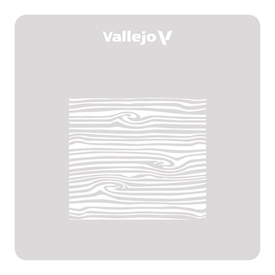 Vallejo Stencils: Wood Texture nº 2 125 x 125 mm