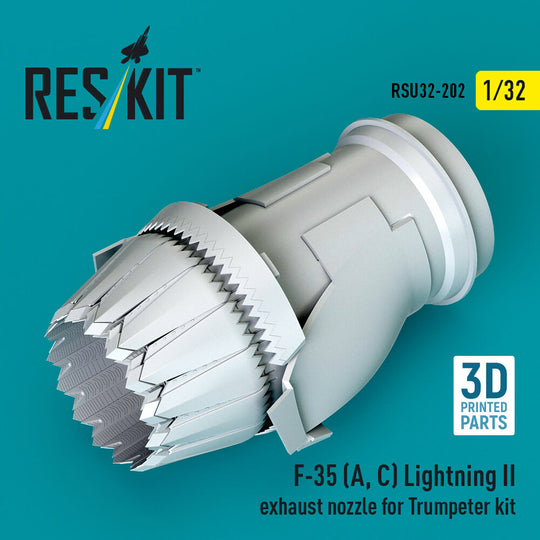 F-35 (A, ?) Lightning II exhaust nozzle for Trumpeter kit (3D Printed)