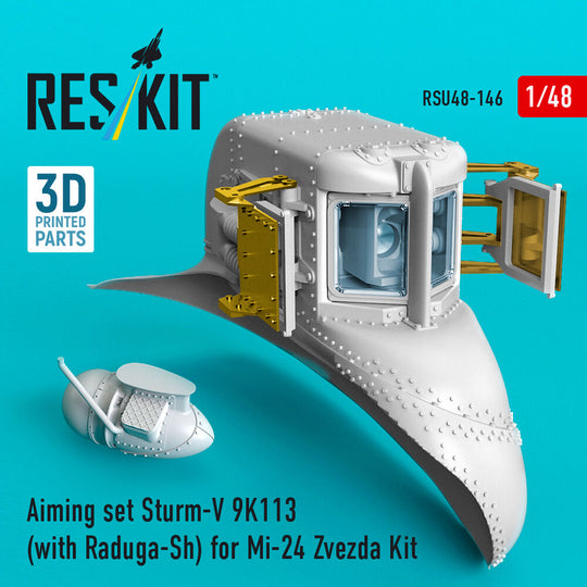 Aiming set Sturm-V 9K113 (with Raduga-Sh) for Mi-24 for Zvezda kit (3D Printed)