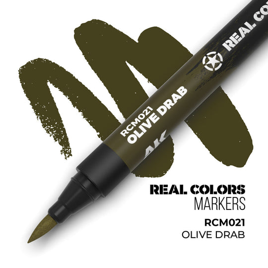 Real Colors Markers: OLIVE DRAB