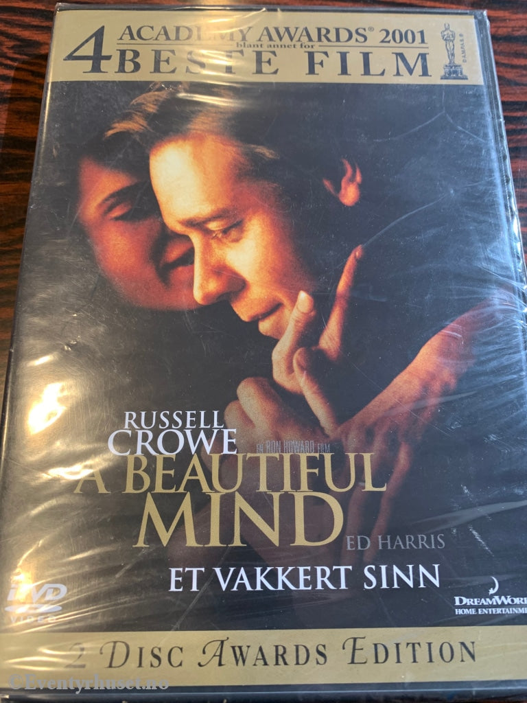 A Beautiful Mind. 2002. Dvd. Ny I Plast! Dvd