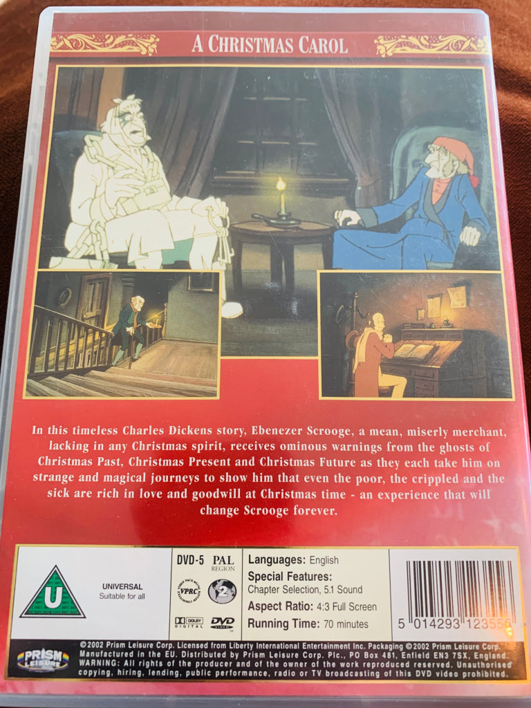 A Christmas Carol. DVD.