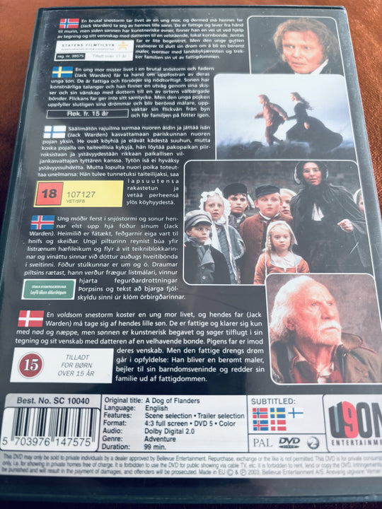 A Dog of Flanders. DVD.