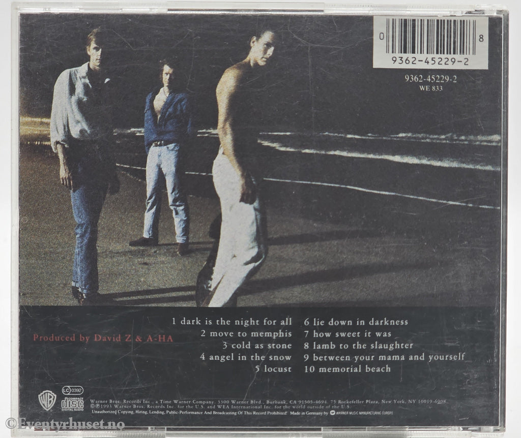a-ha – Memorial Beach. 1993. Musikk-CD.