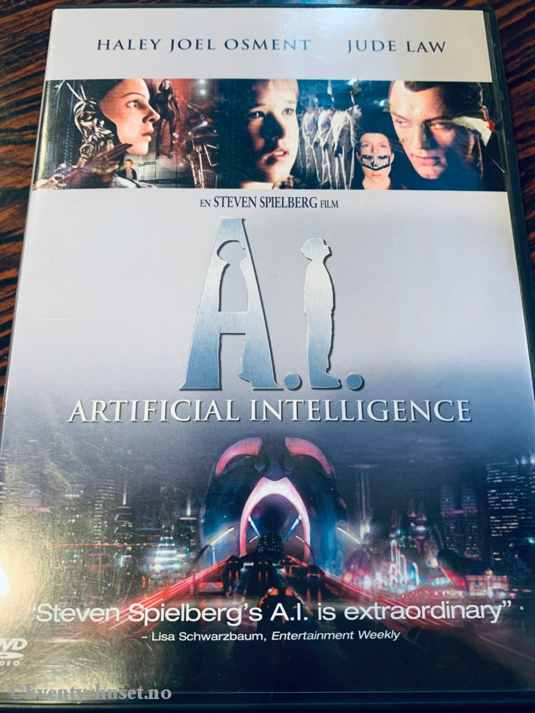 A. I. Artificial Intelligence. A Steven Spielberg Film. 2001. Dvd. Dvd
