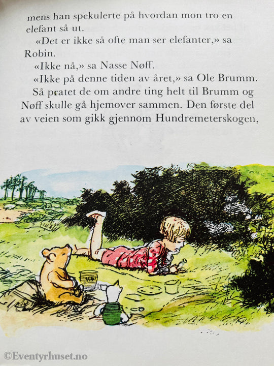 A. Milne. 1926/76. Nasse Nøff Møter En Elefant (Ole Brumm). Oversatt Av Thorbjørn Egner. Fortelling