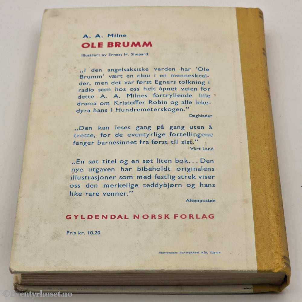 A. A. Milne, 1960-talls utg. Ole Brumm. Bok.