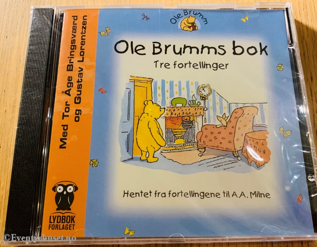 A. Milne. 2001 (1954). Ole Brumms Bok. Tre Fortellinger. Lydbok På Cd. Ny I Plast!
