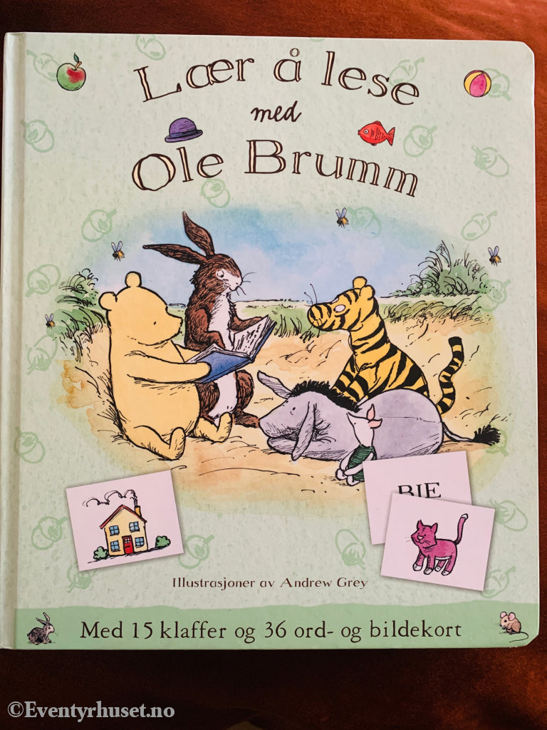 A. A. Milne / Andrew Grey. Lær å lese med Ole Brumm. 2000-tallet. Barnebok.